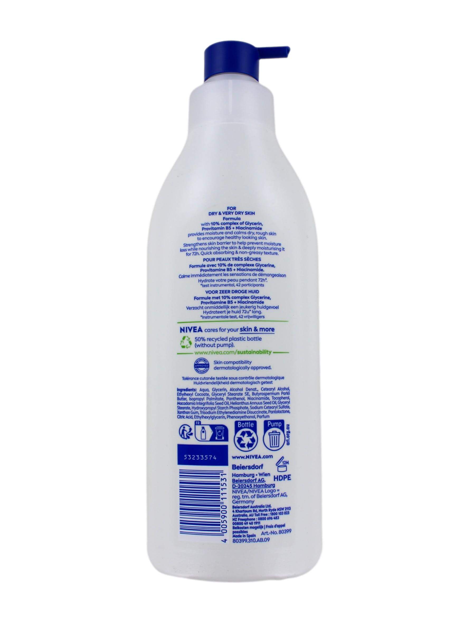 Nivea Bodylotion Repair & Care Met Pomp, 400 ml, foto 2 van 2