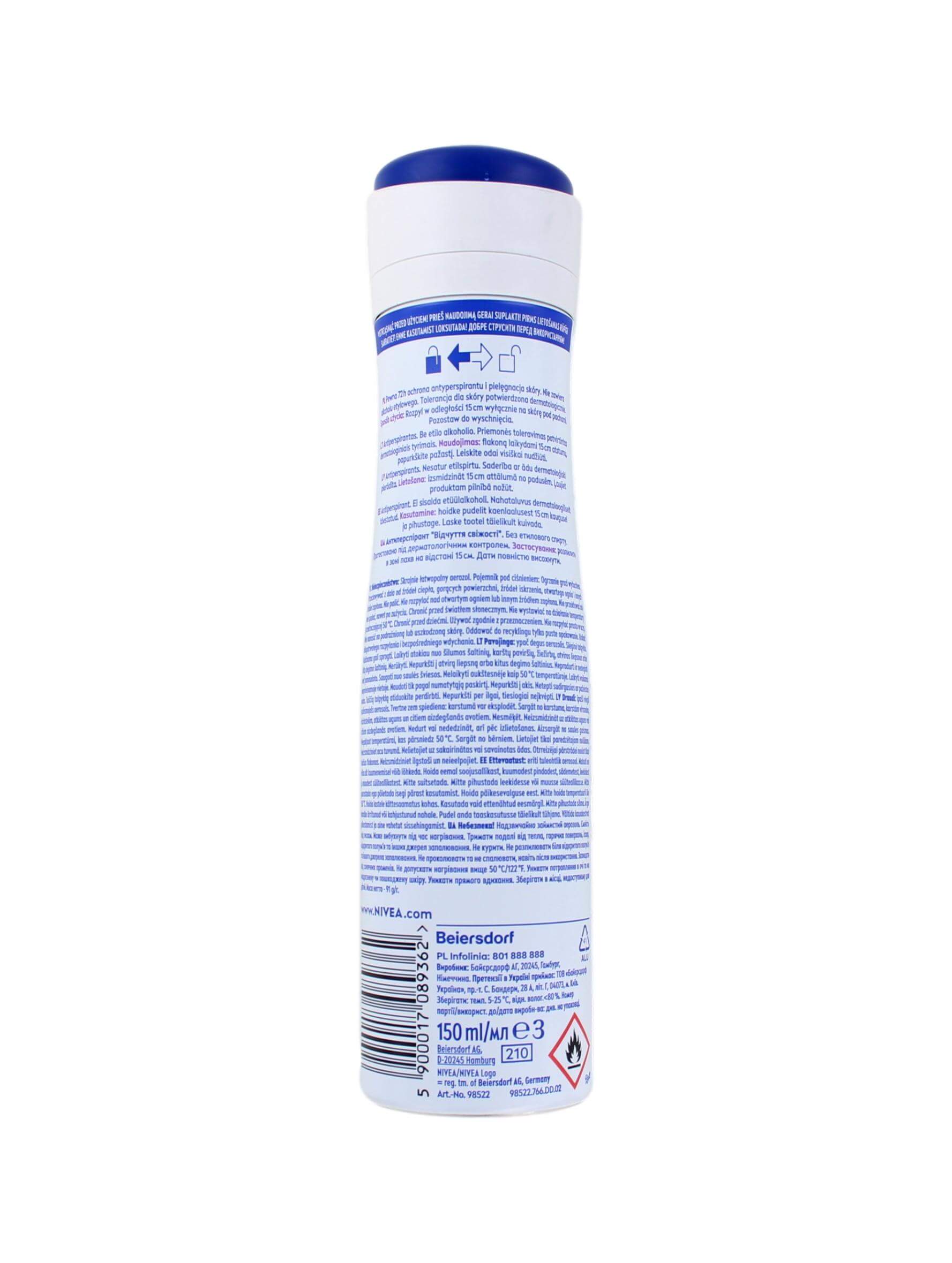 Nivea Deodorant Spray Fresh Sensation, 150 ml, foto 2 van 2