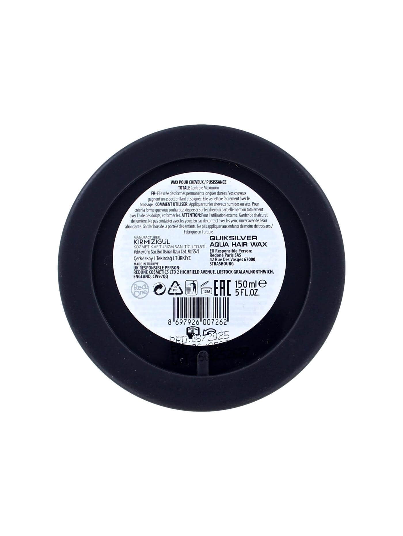 Red One Quiksilver Aqua Hair Gel Wax, 150 ml, foto 2 van 2