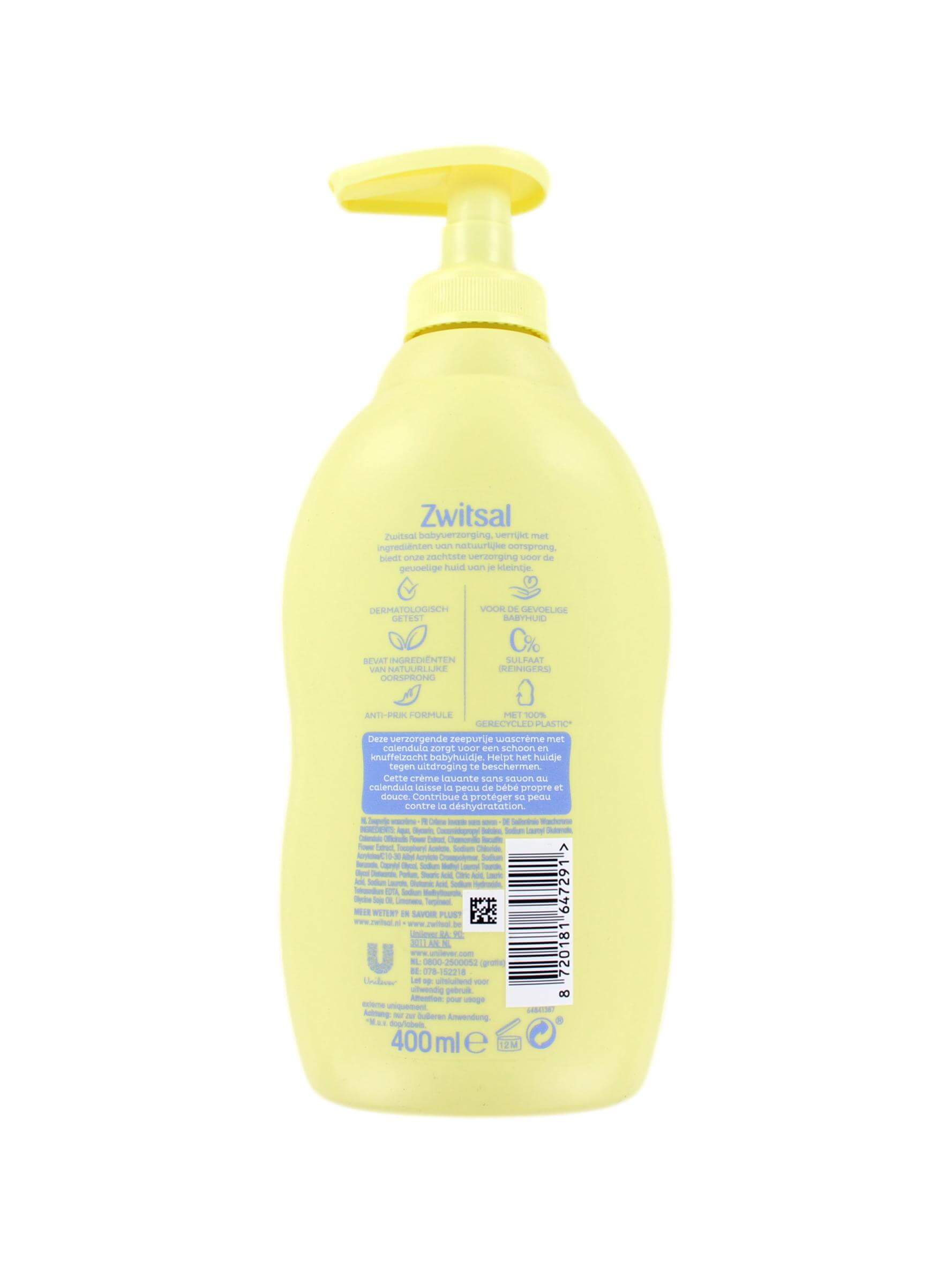 Zwitsal Zeepvrije Wascreme, 400 ml, foto 2 van 2