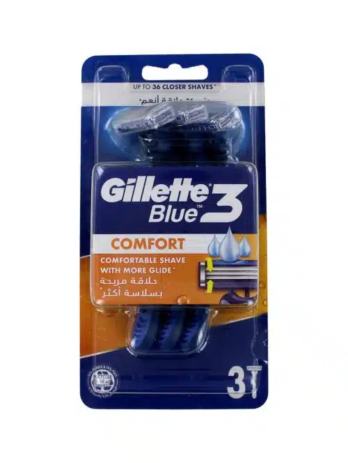 Gillette Wegwerpscheermesjes Blue 3 Comfort, 3 Stuks