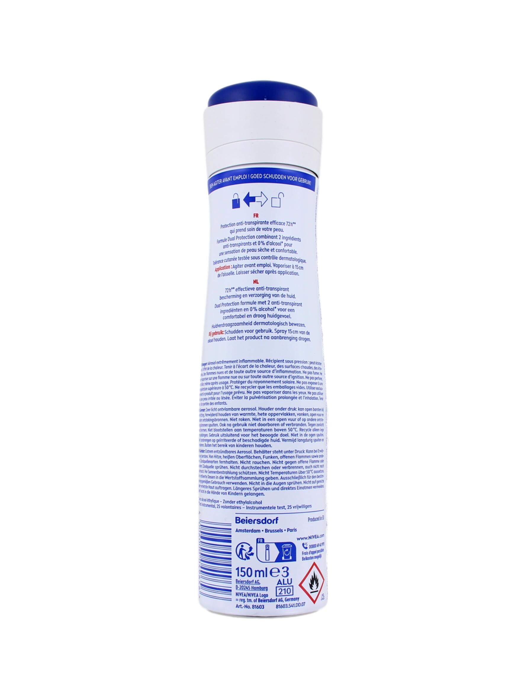 Nivea Deodorant Spray Dry Comfort, 150 ml, foto 2 van 2