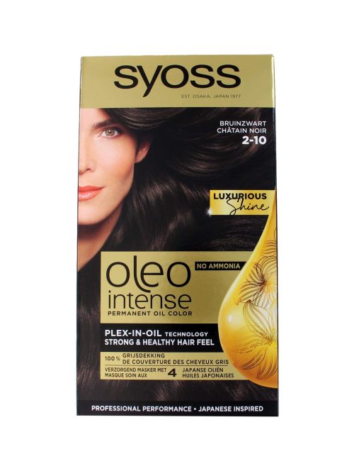 Syoss Oleo Intense Haarverf 2-10 Bruinzwart