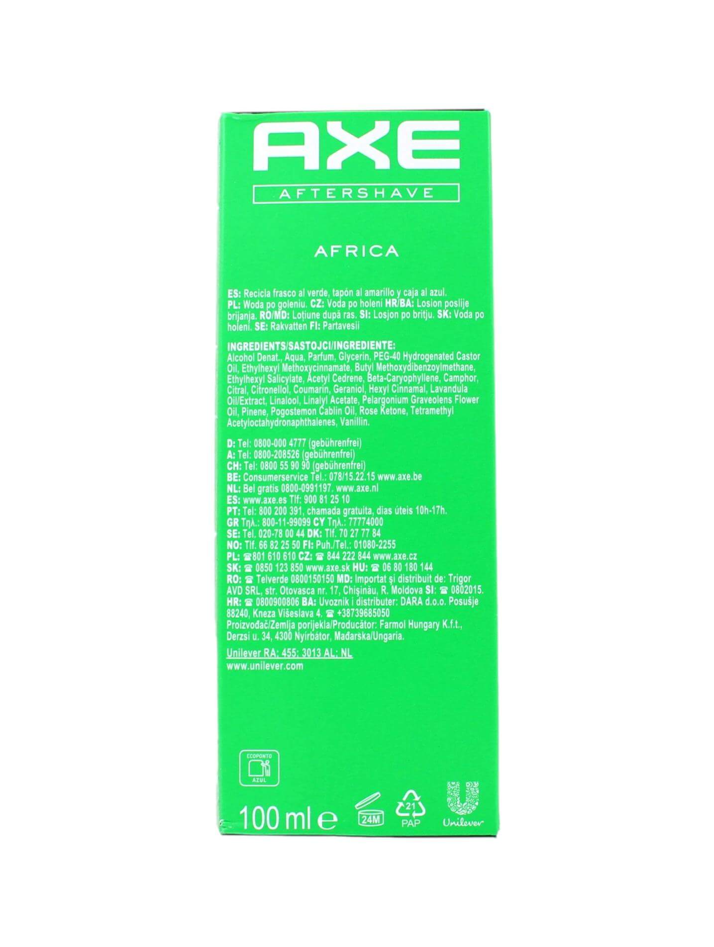 Axe Aftershave Africa, 100 ml, foto 2 van 2