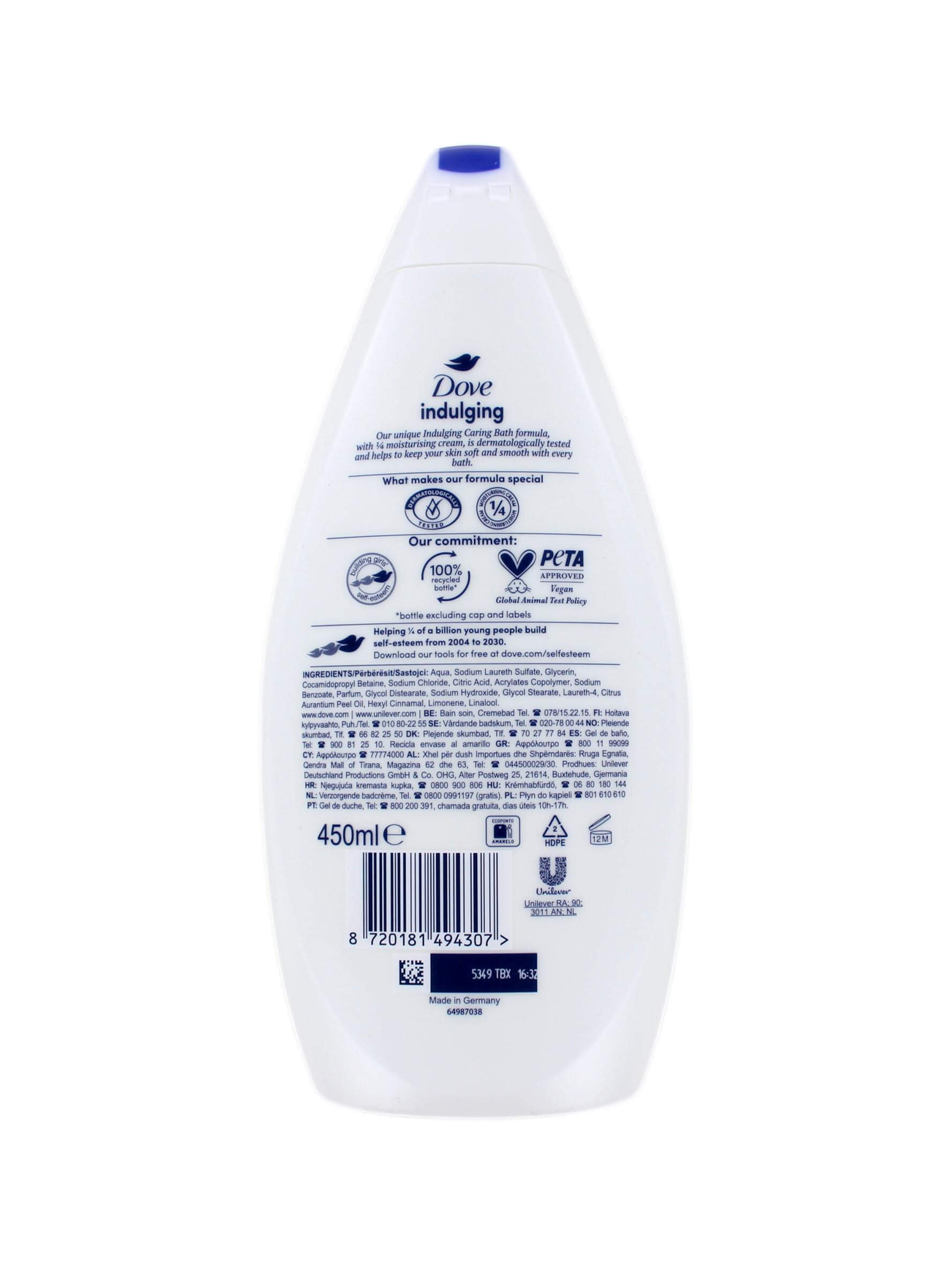 Dove Caring Bath Indulging, 450 ml, foto 2 van 2