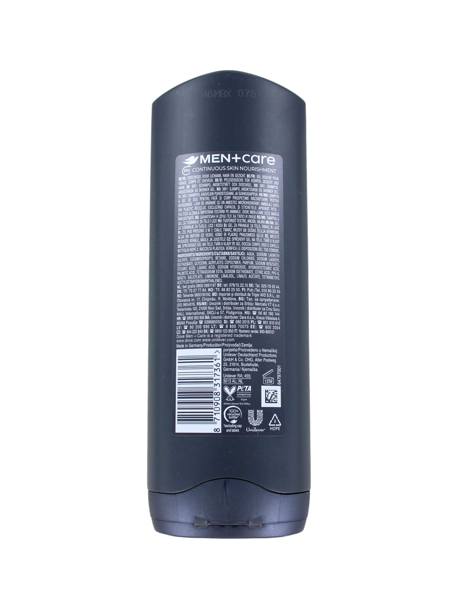 Dove Men+Care Douchegel Cool Fresh, 250 ml, foto 2 van 2
