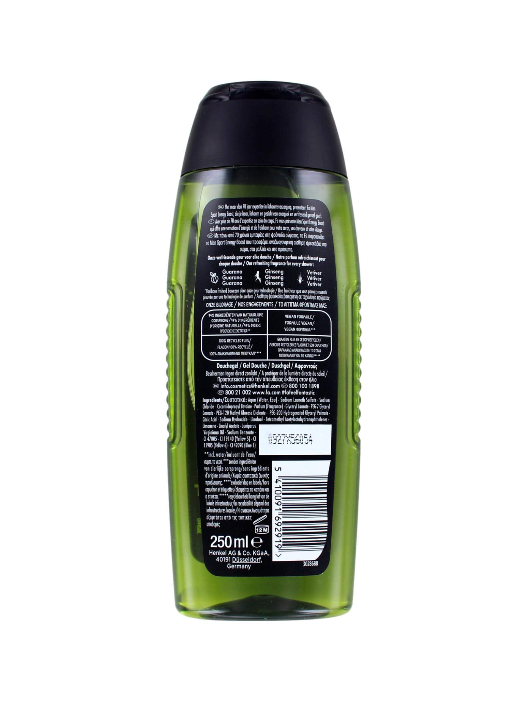 Fa Men Douchegel Sport Energy Boost, 250 ml, foto 2 van 2