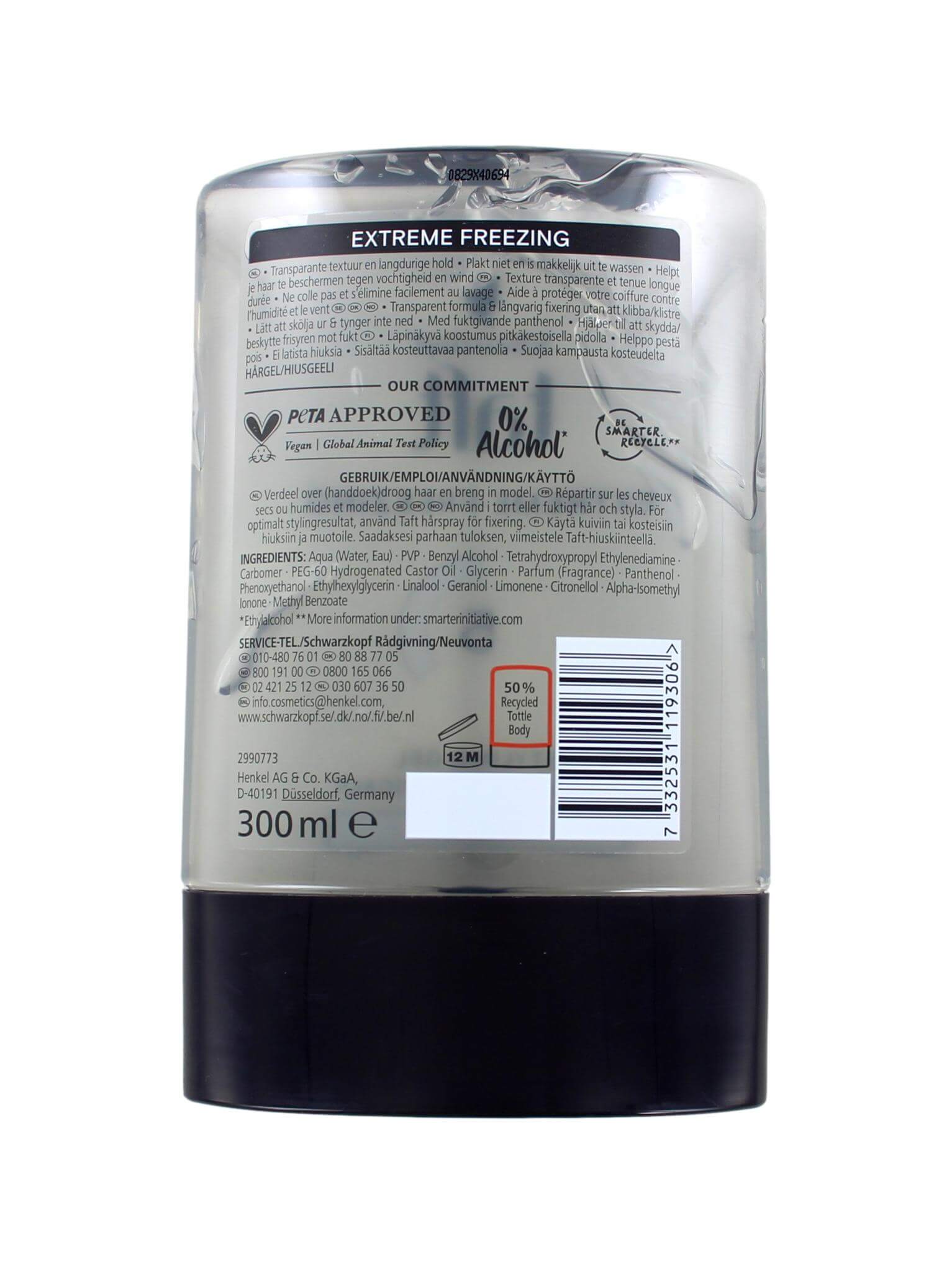 Taft Haargel Extreme Freezing, 300 ml, foto 2 van 2