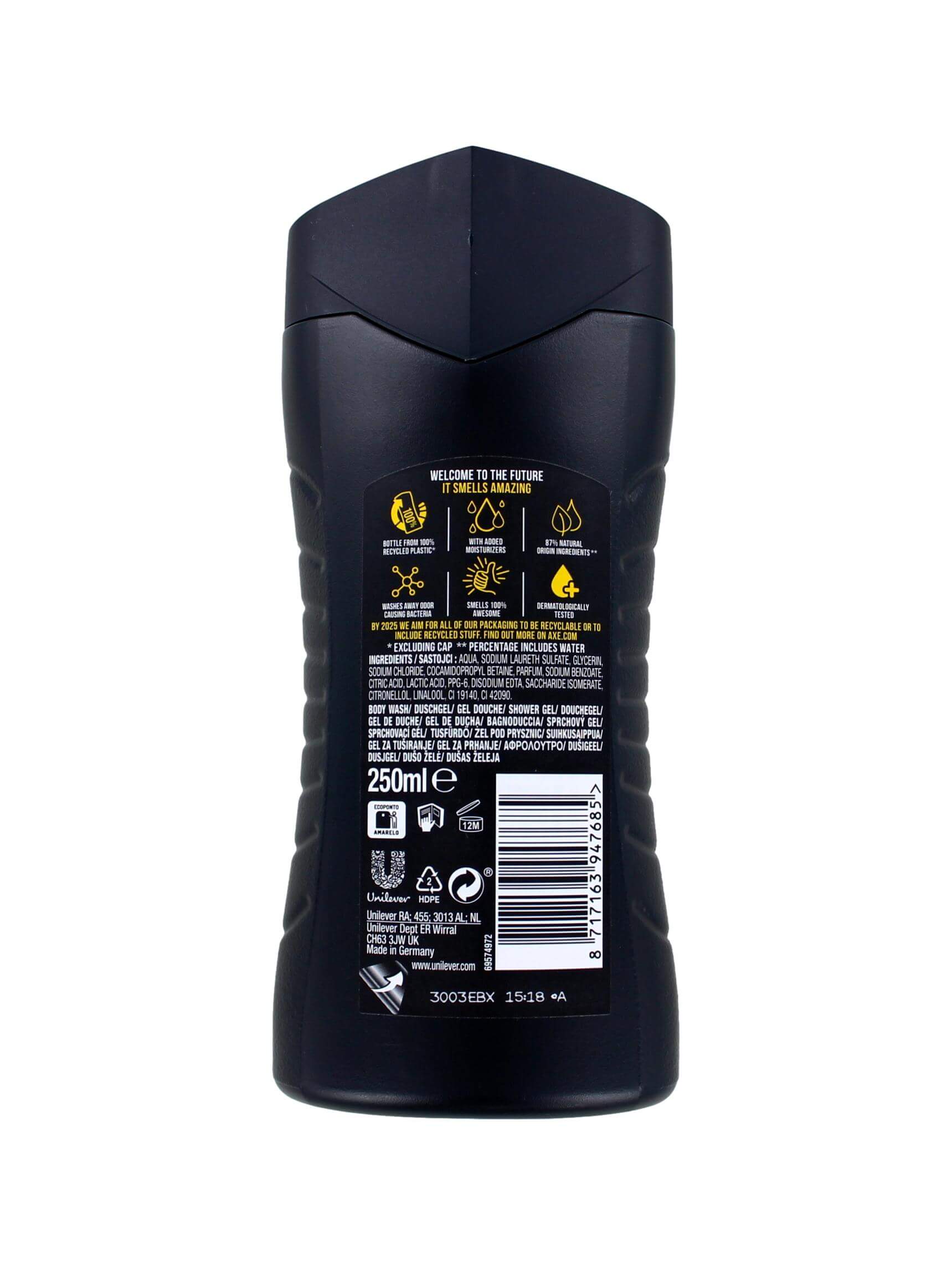 Axe Douchegel Wild Bergamot & Pink Pepper, 250 ml, foto 2 van 2