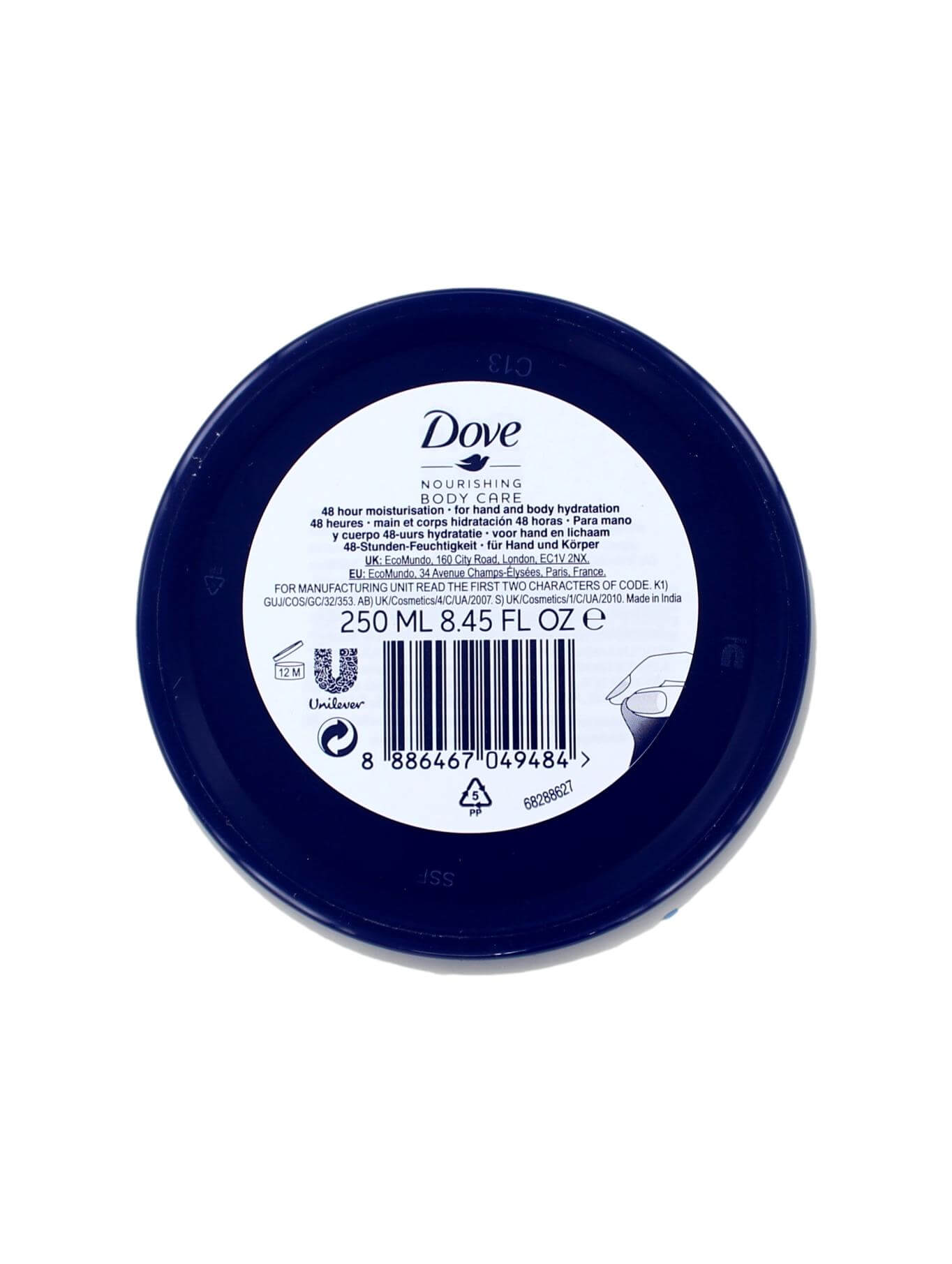 Dove Body Cream Voor Hand en Lichaam, 250 ml, foto 2 van 2