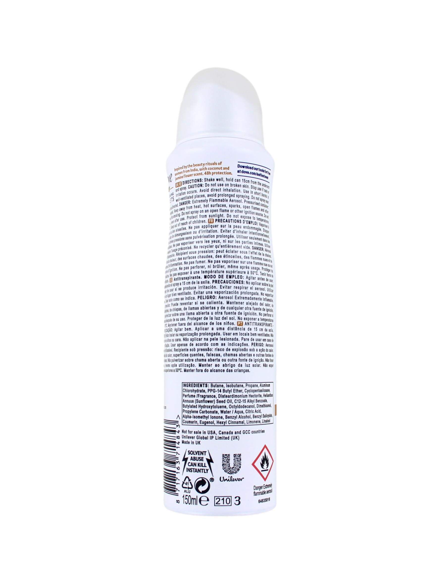 Dove Deodorant Spray Nourishing Secrets Restoring Ritual, 150 ml