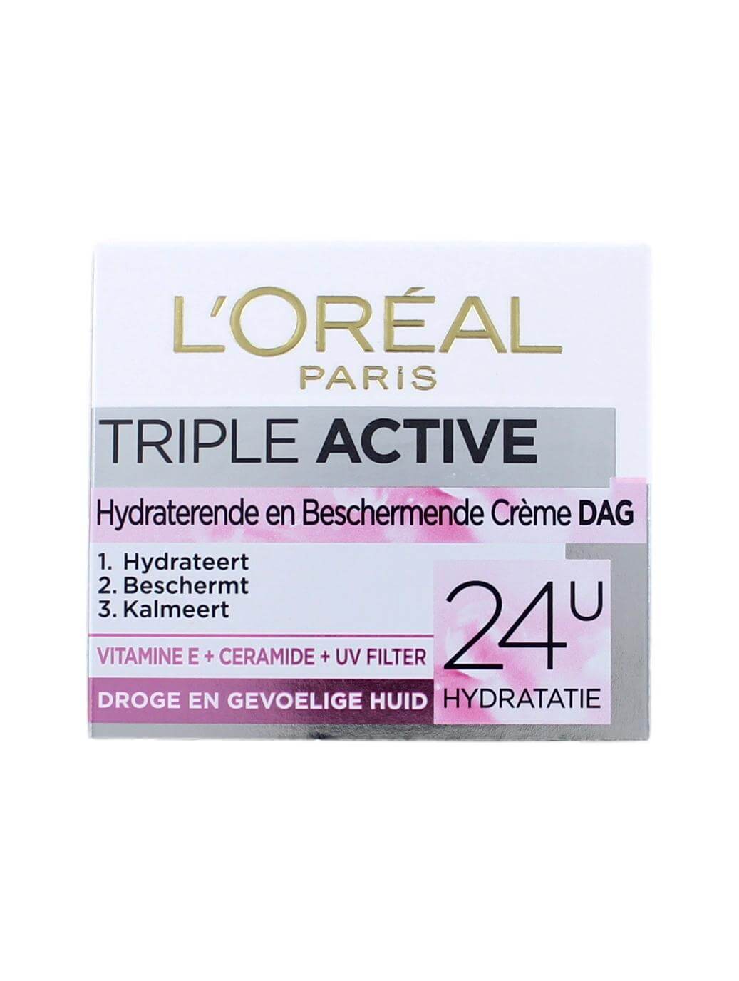 L’Oreal Dagcreme Triple Active Droge & Gevoelige Huid, 50 ml