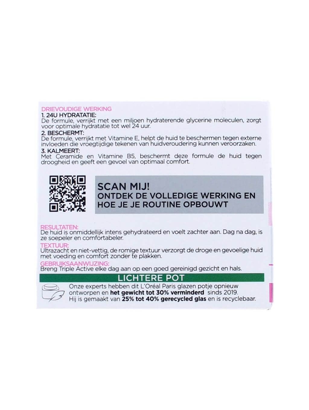 L'Oreal Dagcreme Triple Active Droge & Gevoelige Huid, 50 ml