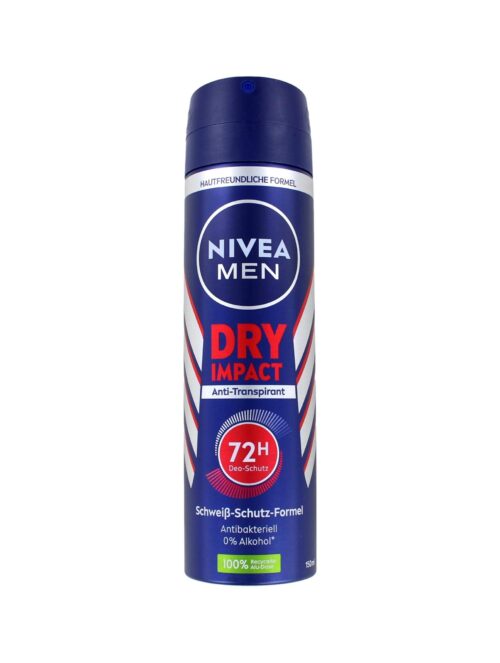 Nivea Men Deodorant Spray Dry Impact, 150 ml