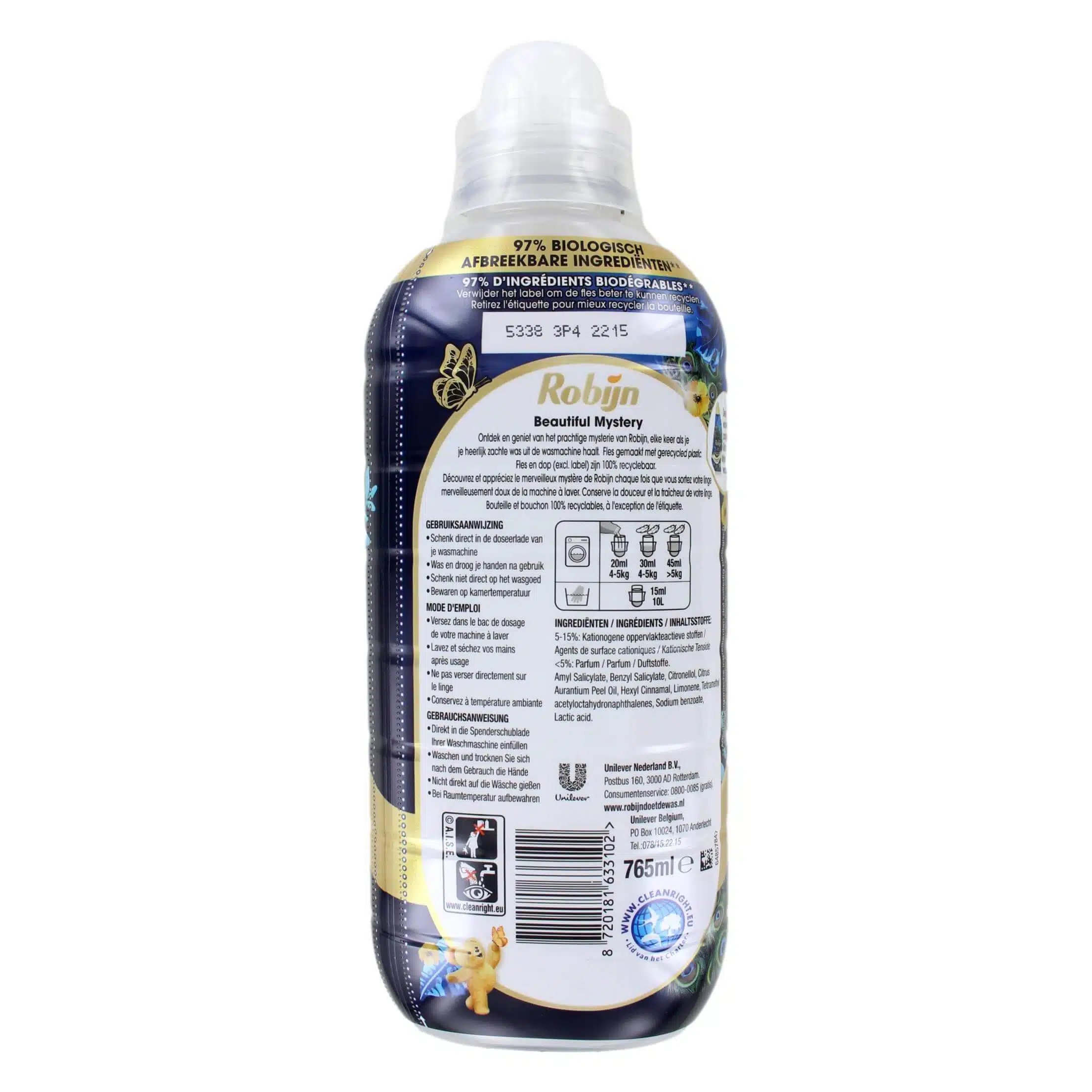 Robijn Wasverzachter Beautiful Mystery 38 Wasbeurten, 765 ml