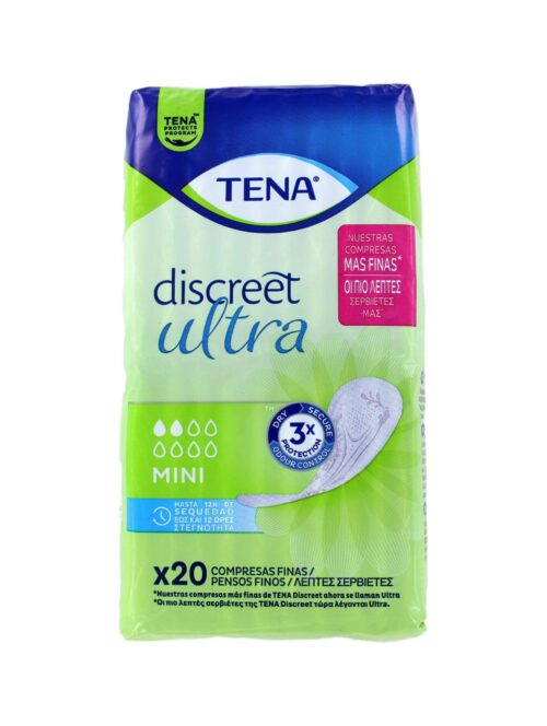 Tena Inlegkruisjes Discreet Ultra Mini, 20 Stuks