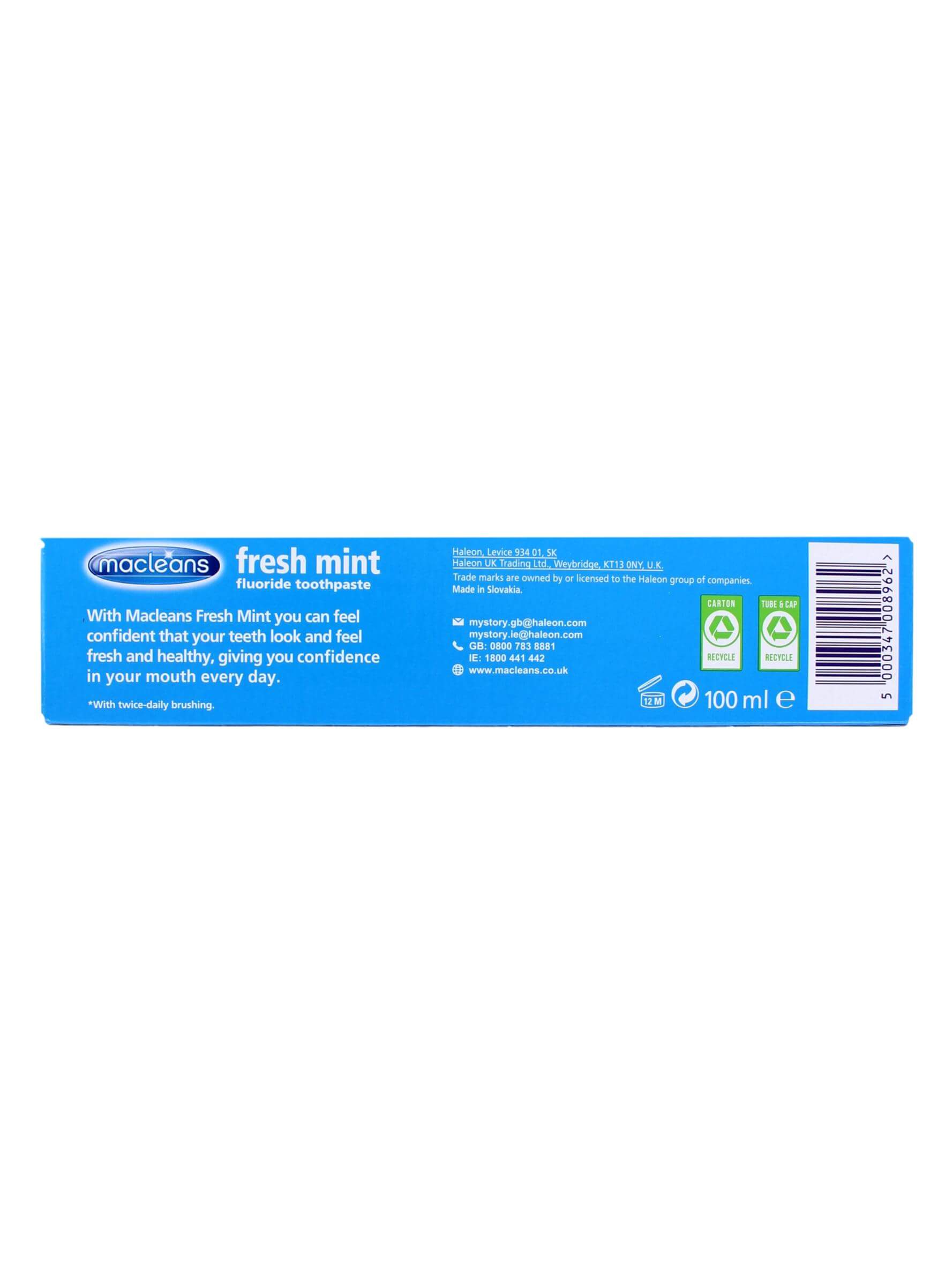 Macleans Tandpasta Fresh Mint, 100 ml, foto 2 van 2