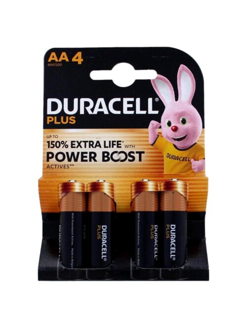 Duracell Plus Batterijen AA, 4 Stuks