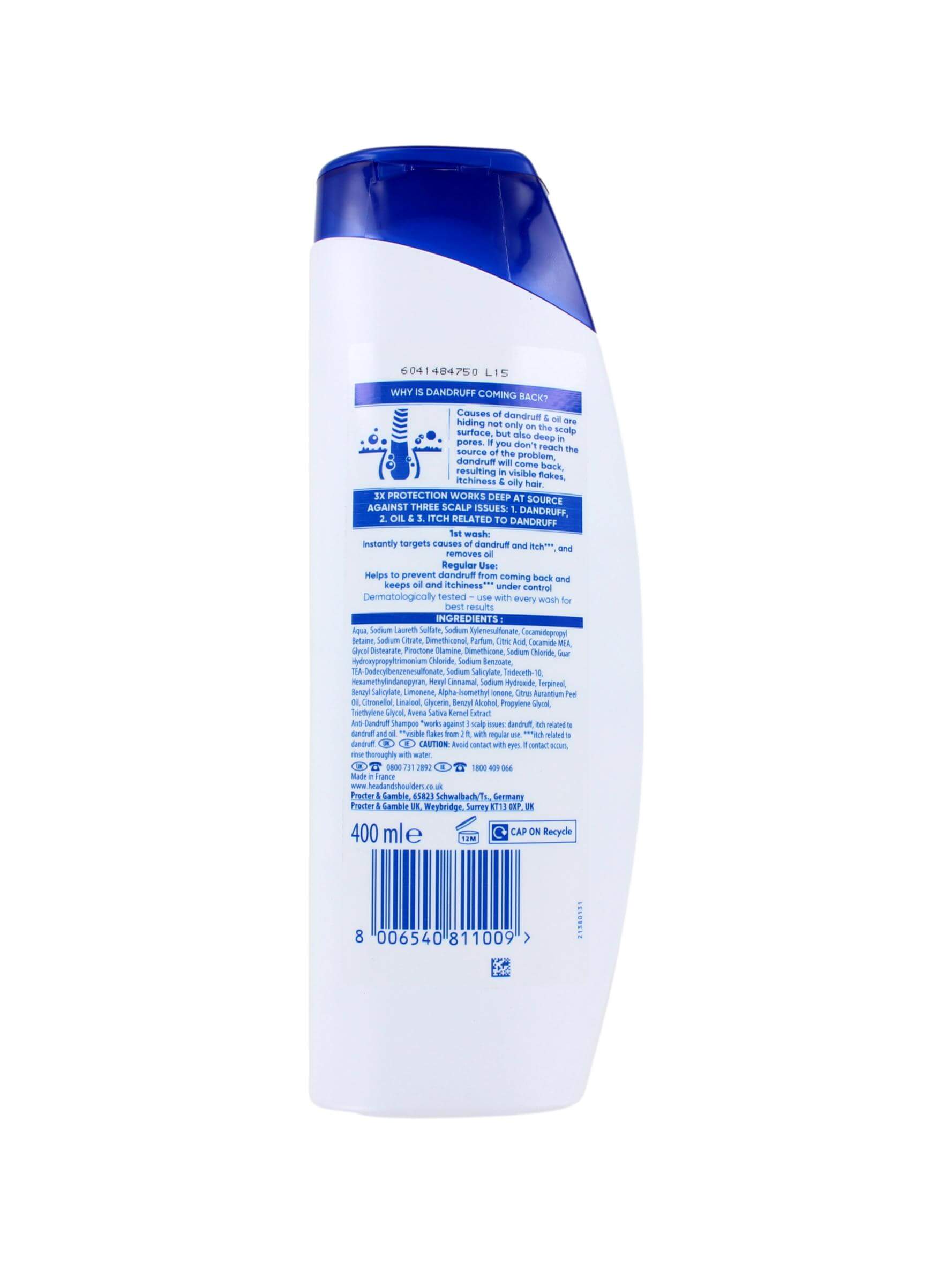 Head & Shoulders Shampoo Smooth & Silky, 400 ml, foto 2 van 2