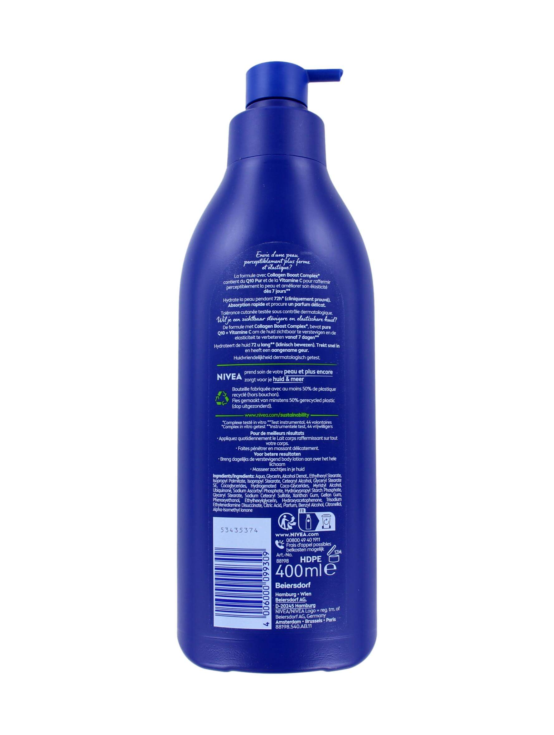 Nivea Bodymilk Q10 Firming Met Pomp, 400 ml, foto 2 van 2