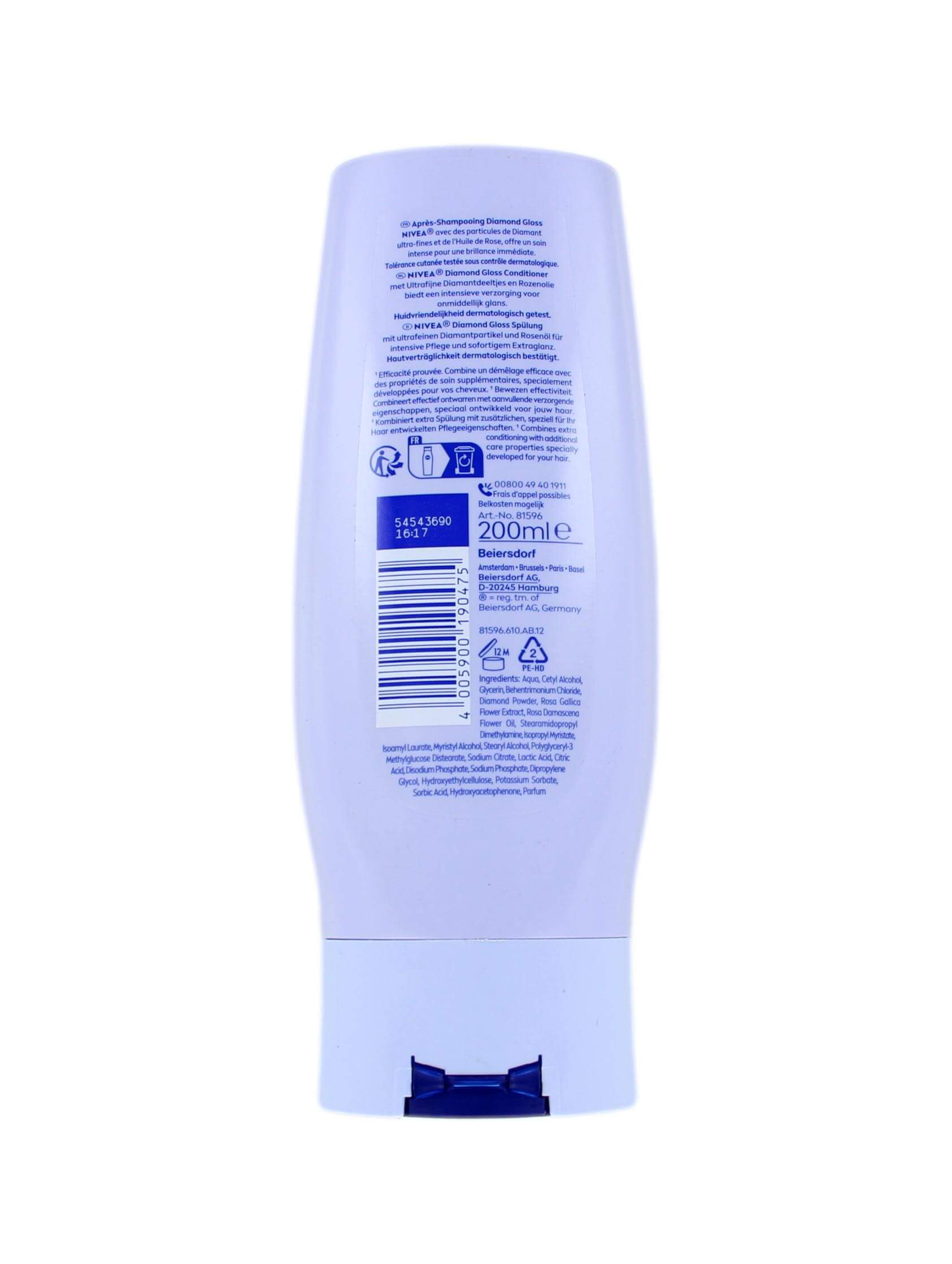 Nivea Conditioner Diamond Gloss, 200 ml, foto 2 van 2