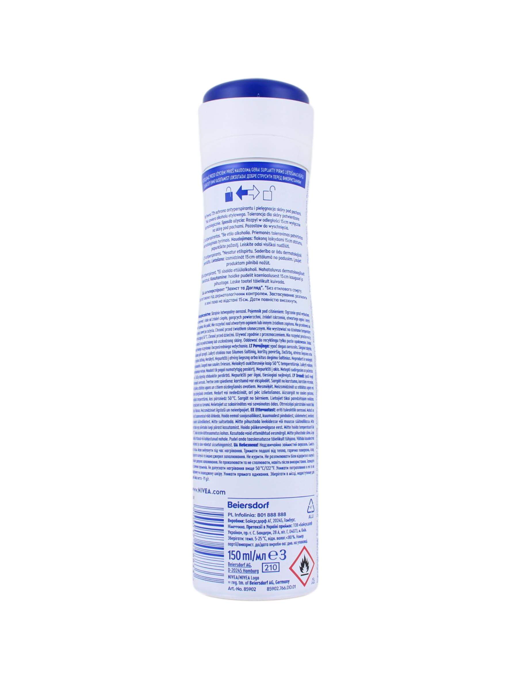 Nivea Deodorant Spray Protect & Care, 150 ml, foto 2 van 2