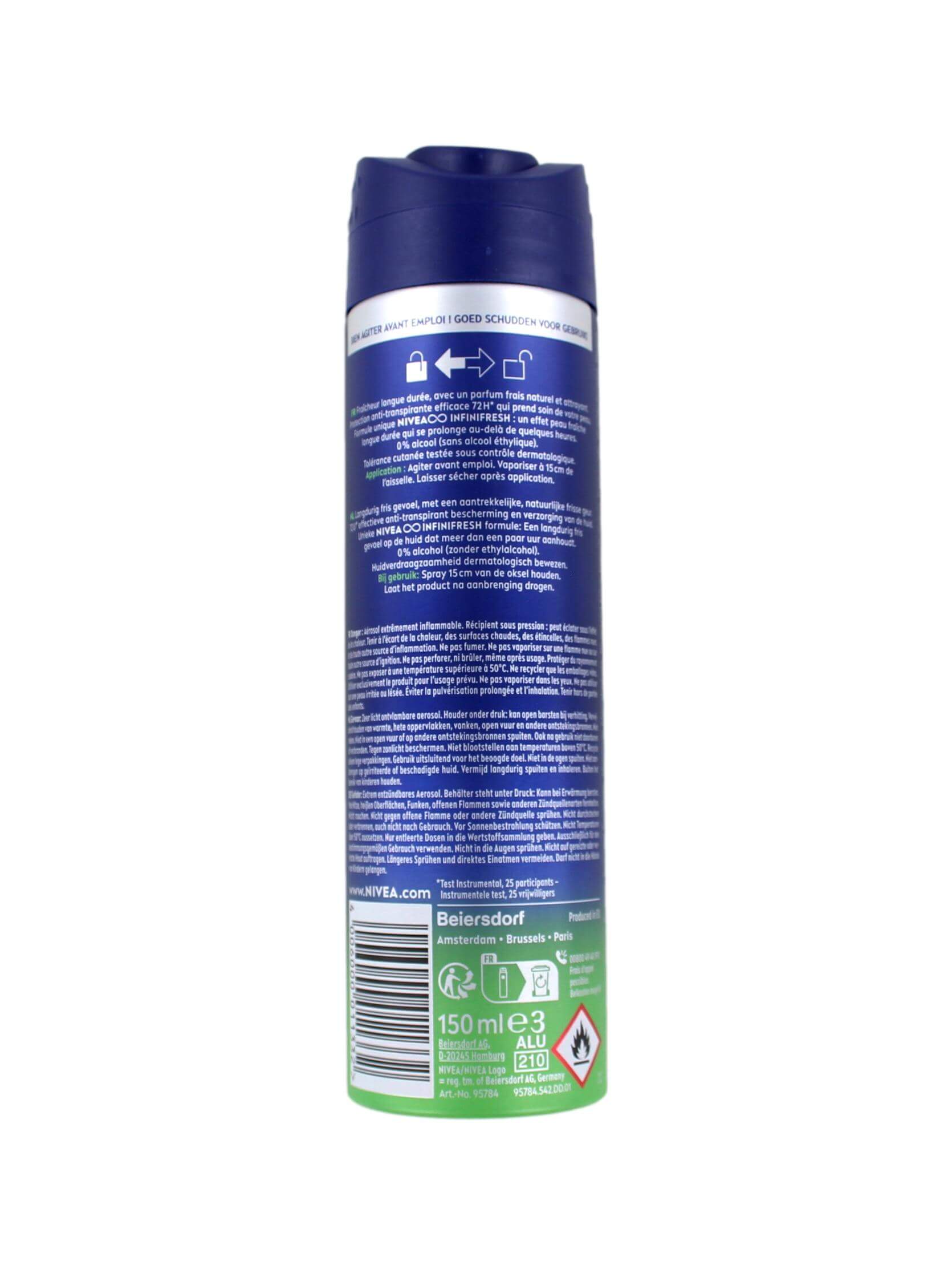 Nivea Men Deodorant Spray Fresh Sensation, 150 ml, foto 2 van 2
