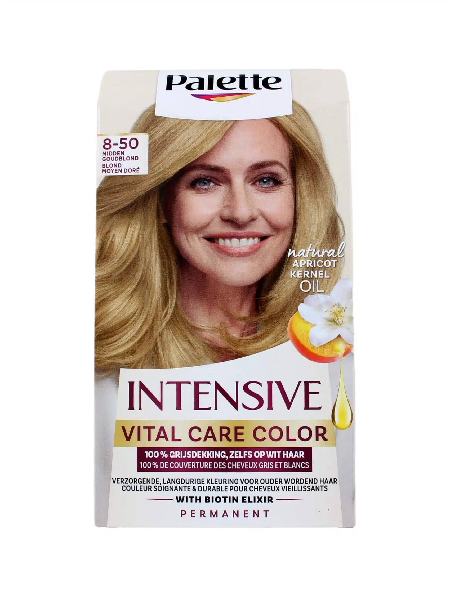 Palette Haarkleuring Vital Care Color 8-50 Midden Goudblond