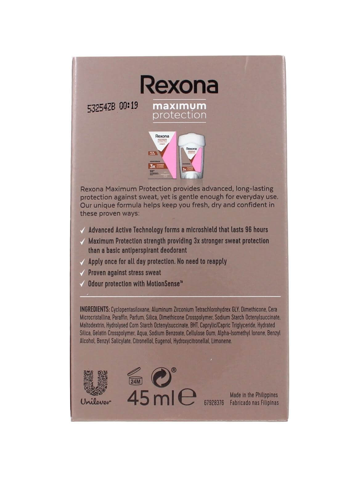 Rexona Deodorant Maximum Protection Confidence, 45 ml, foto 2 van 2