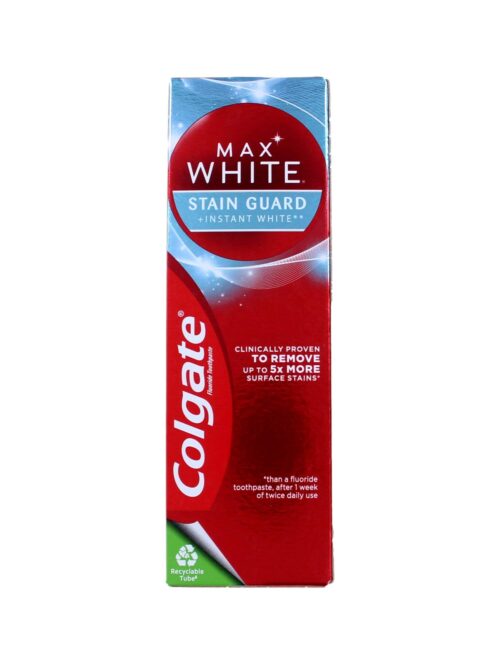 Colgate Tandpasta Max White Stain Guard + Instant White, 50 ml