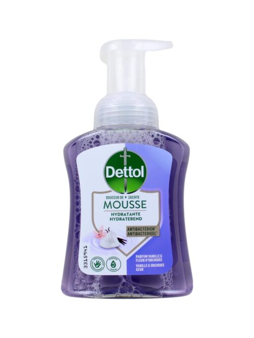 Dettol Handzeep Zachte Mousse Vanille & Orchidee, 250 ml