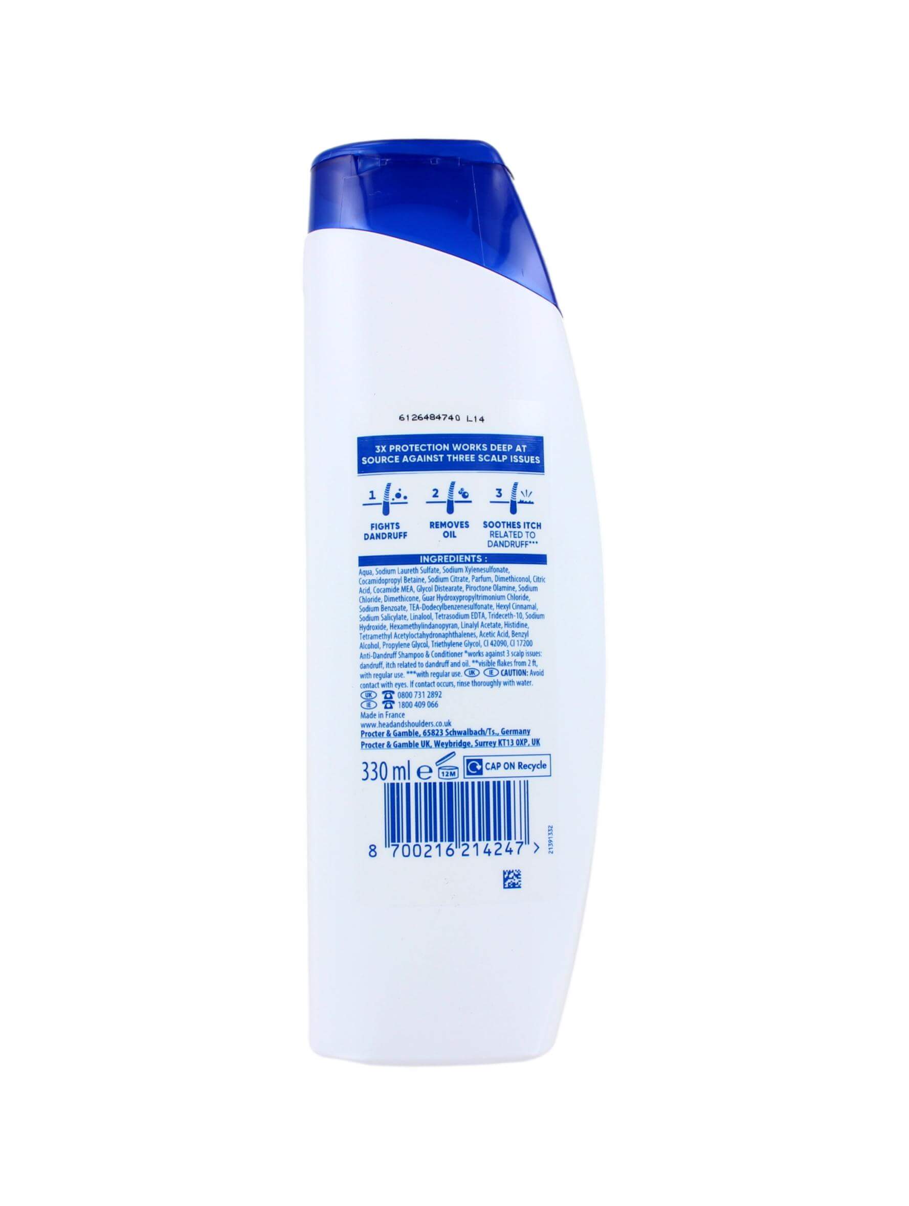 Head & Shoulders Shampoo Classic Clean 2in1, 330 ml, foto 2 van 2