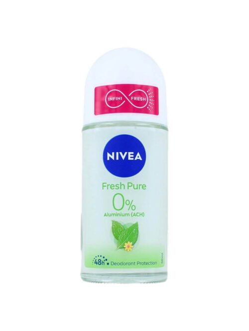 Nivea Deodorant Roller Fresh Pure 0%, 50 ml