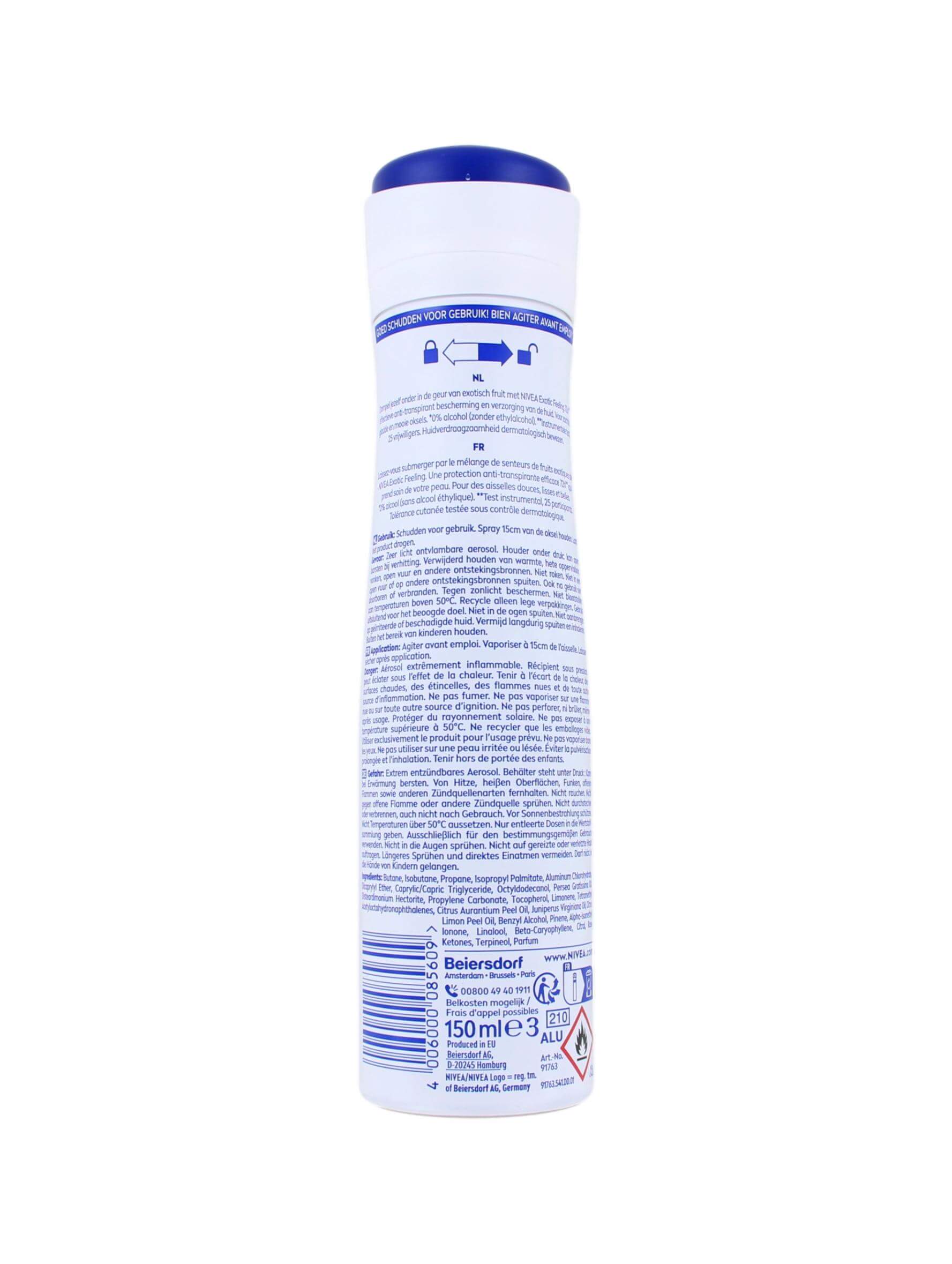 Nivea Deodorant Spray Exotic Feeling, 150 ml, foto 2 van 2