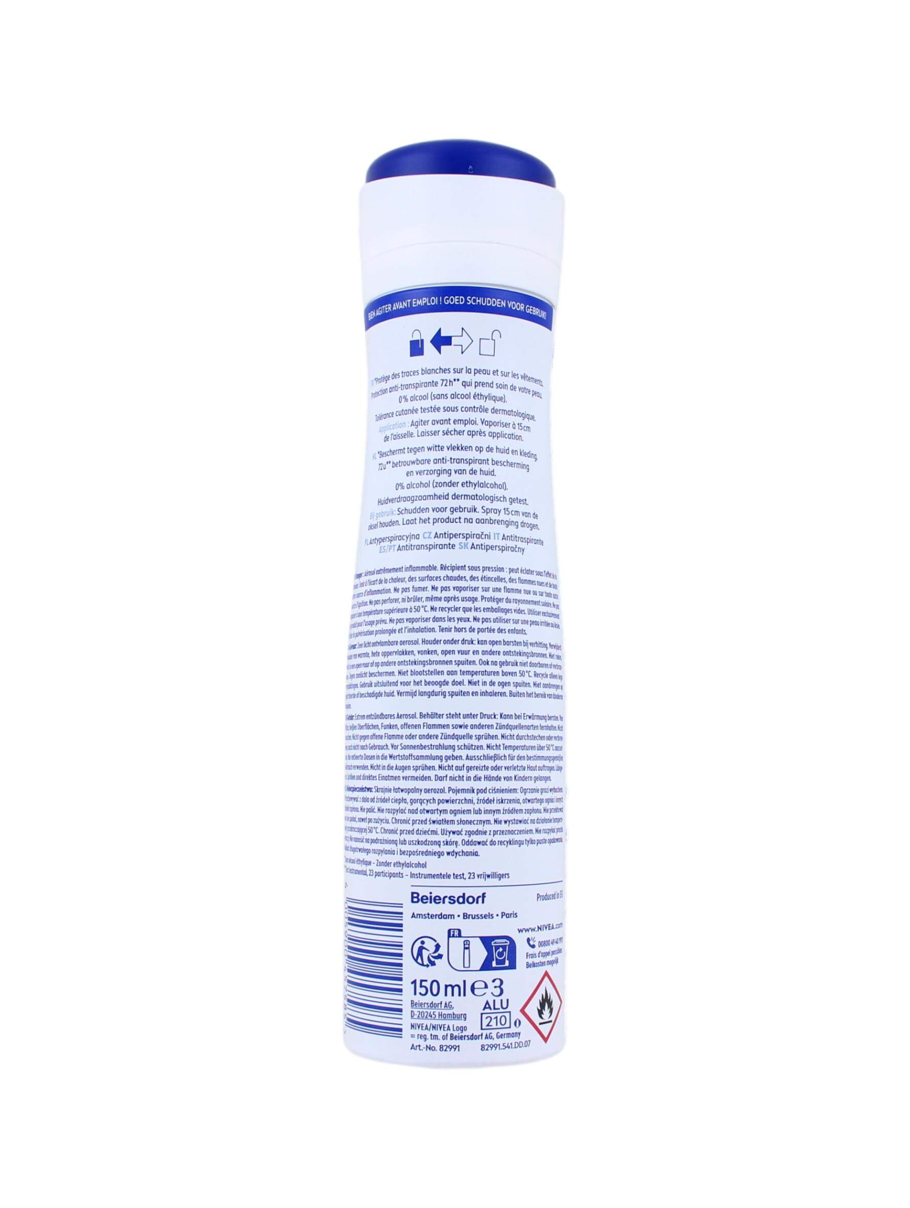 Nivea Deodorant Spray Pure Invisible, 150 ml, foto 2 van 2
