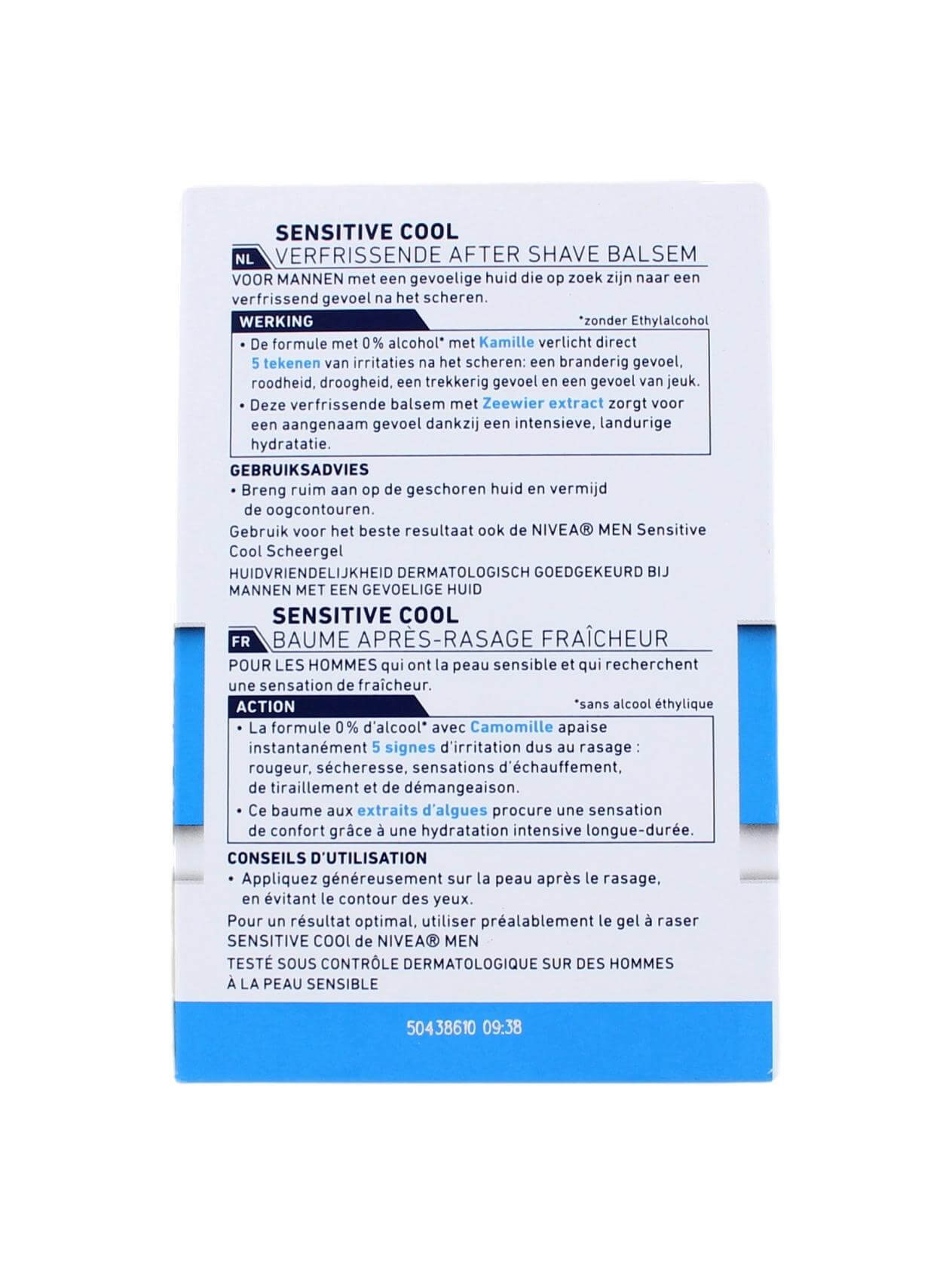 Nivea Men Aftershave Sensitive Cool, 100 ml, foto 2 van 2