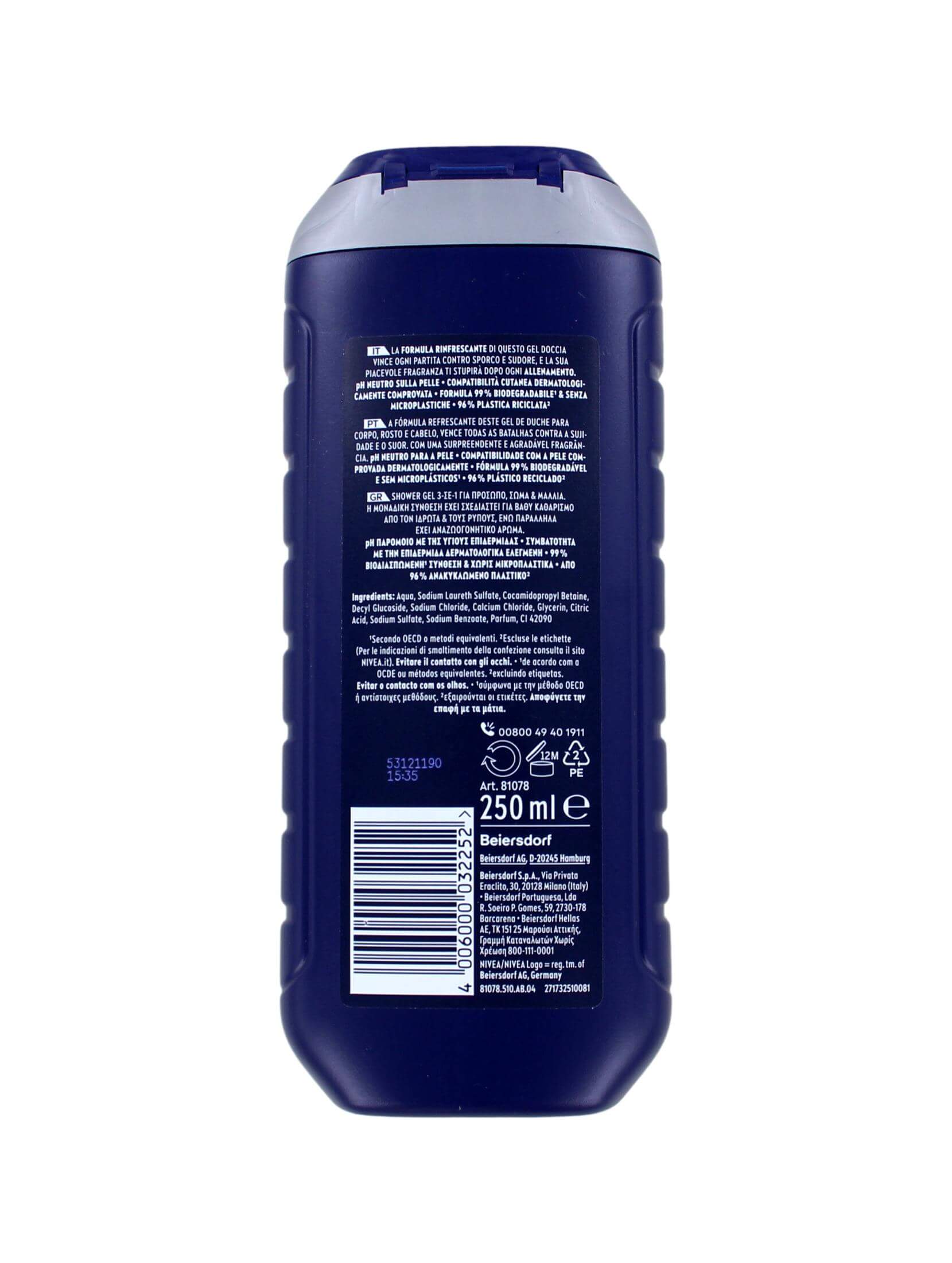 Nivea Men Douchegel Sport, 250 ml, foto 2 van 2
