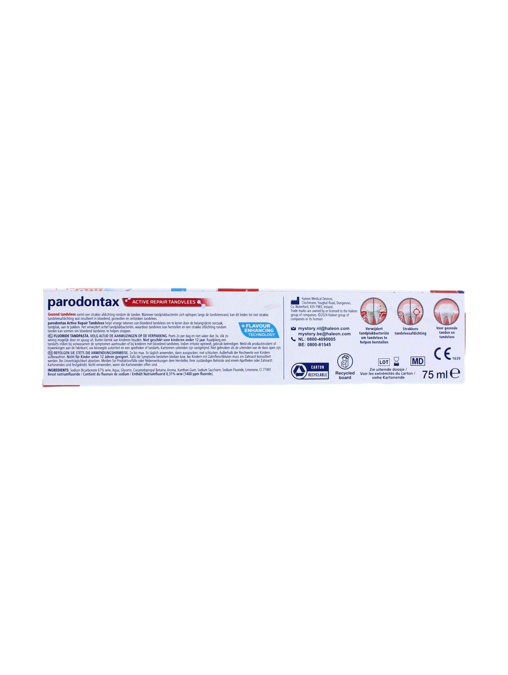 Parodontax Tandpasta Active Repair Tandvlees Fresh Mint, 75 ml