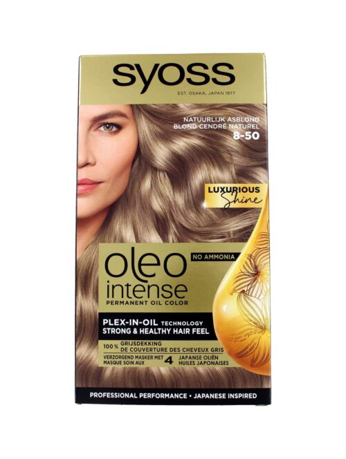 Syoss Oleo Intense Haarverf 8-50 Natuurlijk Asblond