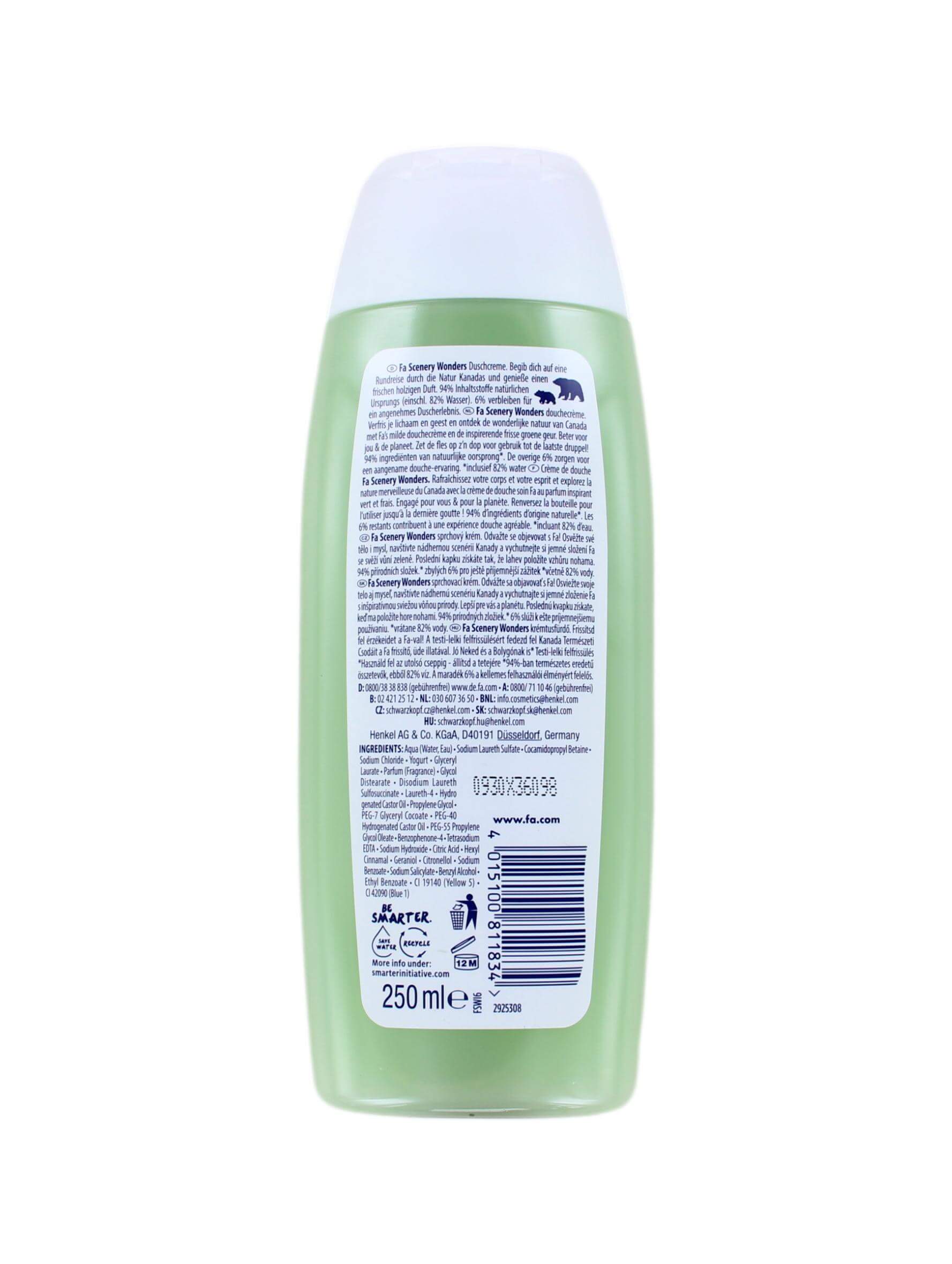 Fa Douchegel Scenery Wonders Canadian Rockies, 250 ml, foto 2 van 2