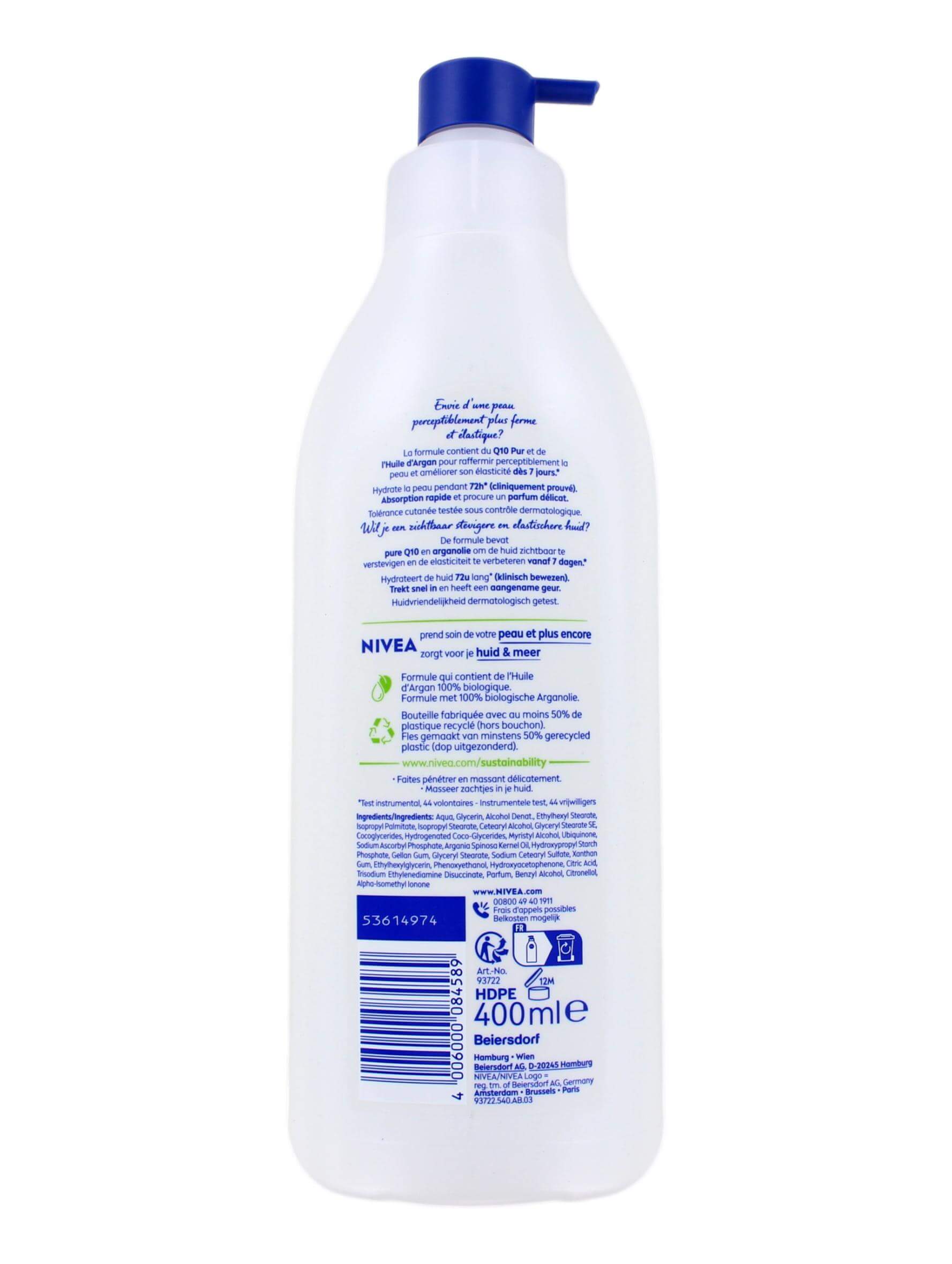 Nivea Bodylotion Q10 Verstevigend Droge Huid Met Pomp, 400 ml, foto 2 van 2