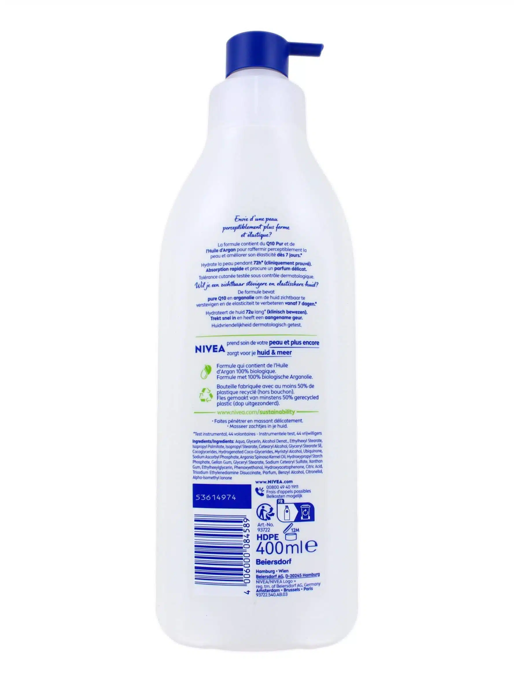 Nivea Bodylotion Q10 Verstevigend Droge Huid Met Pomp, 400 ml