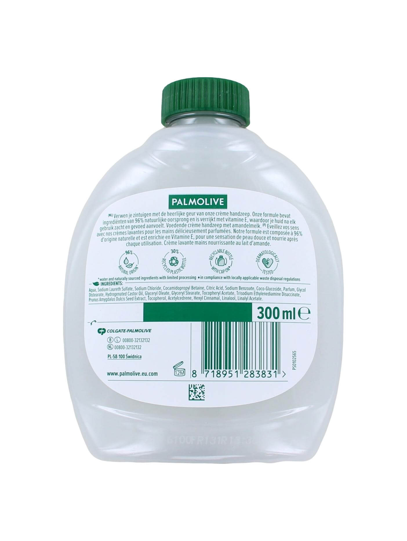 Palmolive Handzeep Navulling Amandelmelk, 300 ml, foto 2 van 2