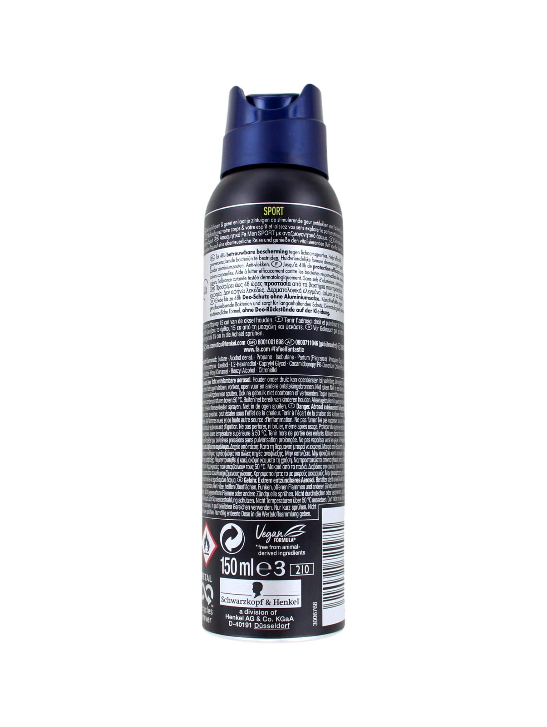 Fa Men Deodorant Spray Sport, 150 ml, foto 2 van 2