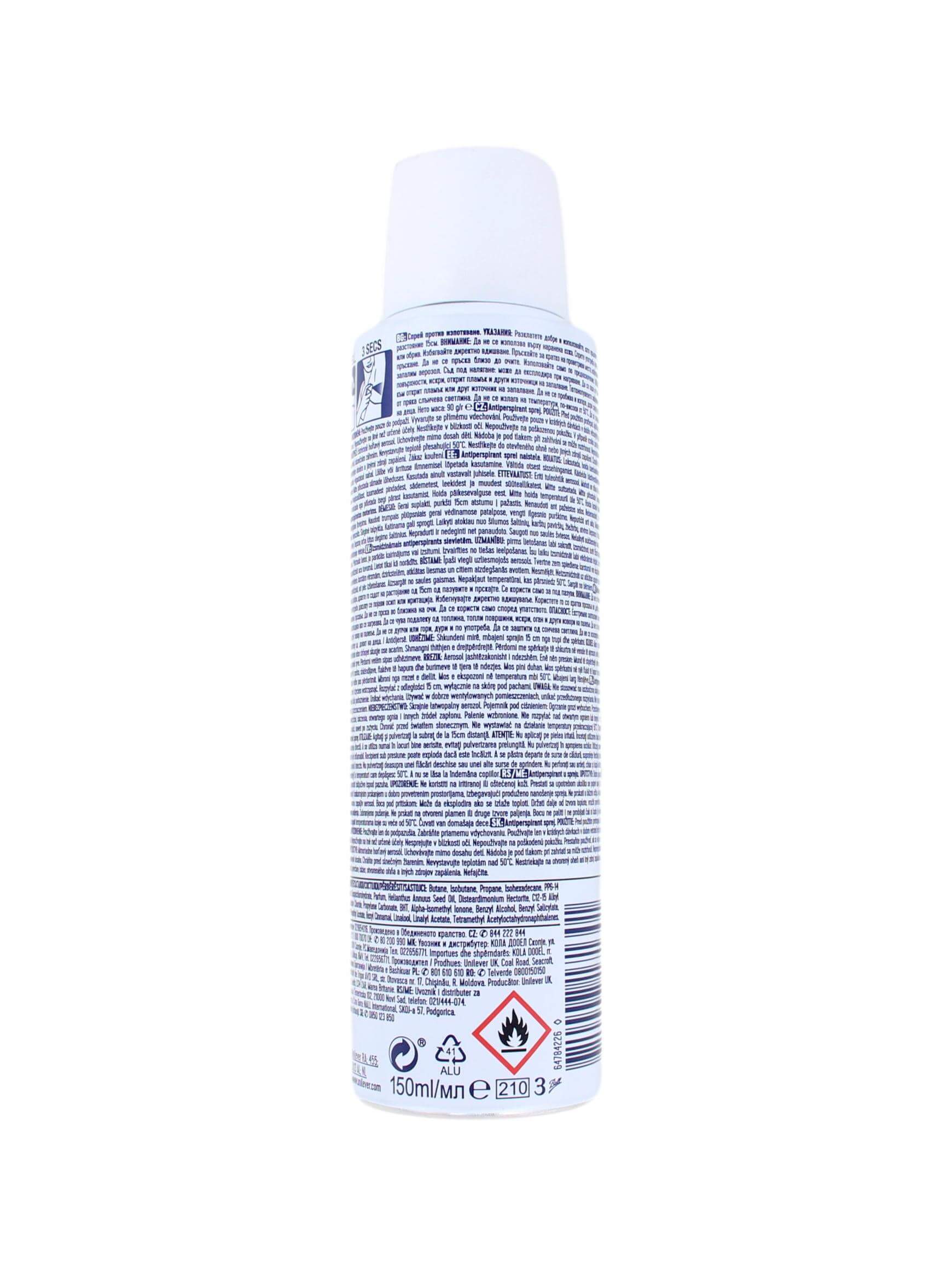Rexona Deodorant Spray Active Protection Invisible, 150 ml